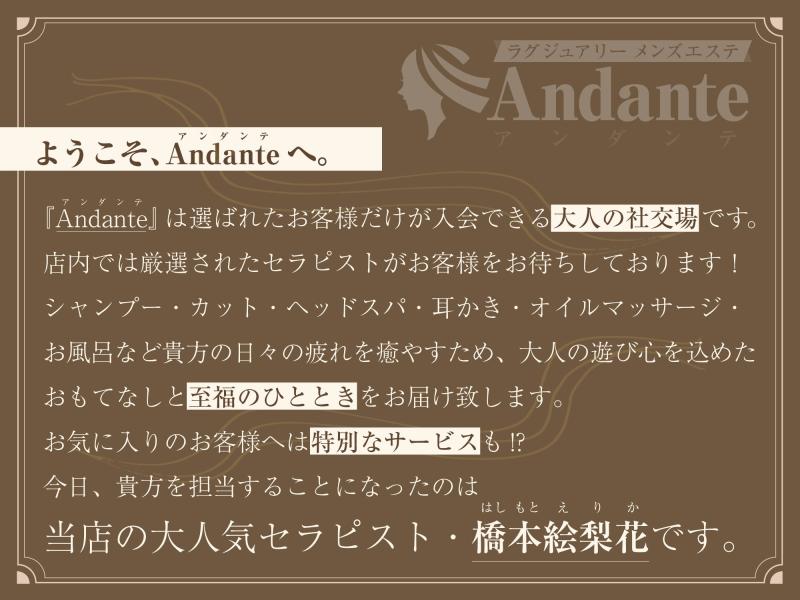 「【KU100】ラグジュアリーメンズエステ『Andante』橋本絵梨花〜美人セラピストと濃密リラックスタイム〜」のサンプル画像5